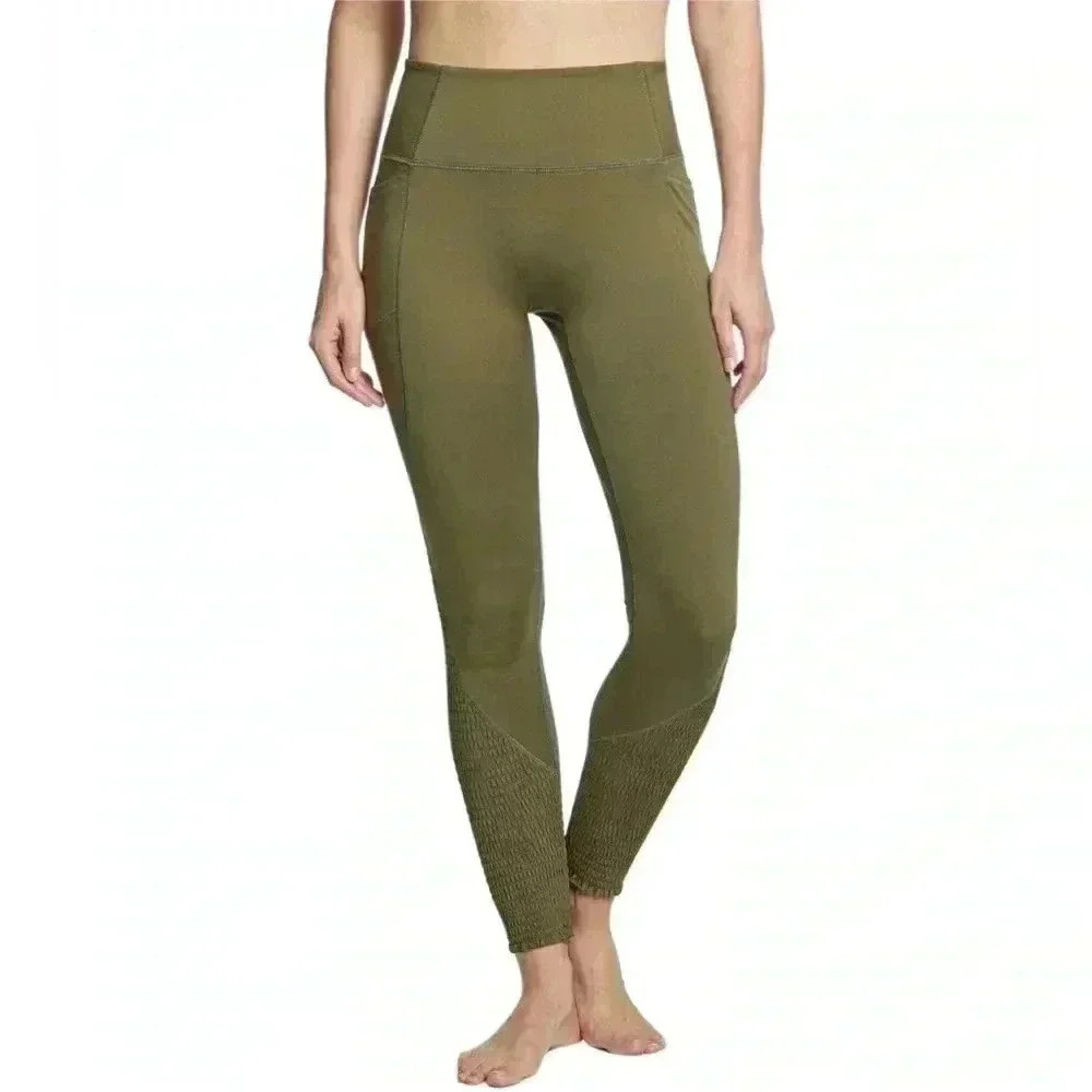 Free People Time Is Now Smocked Leggings
